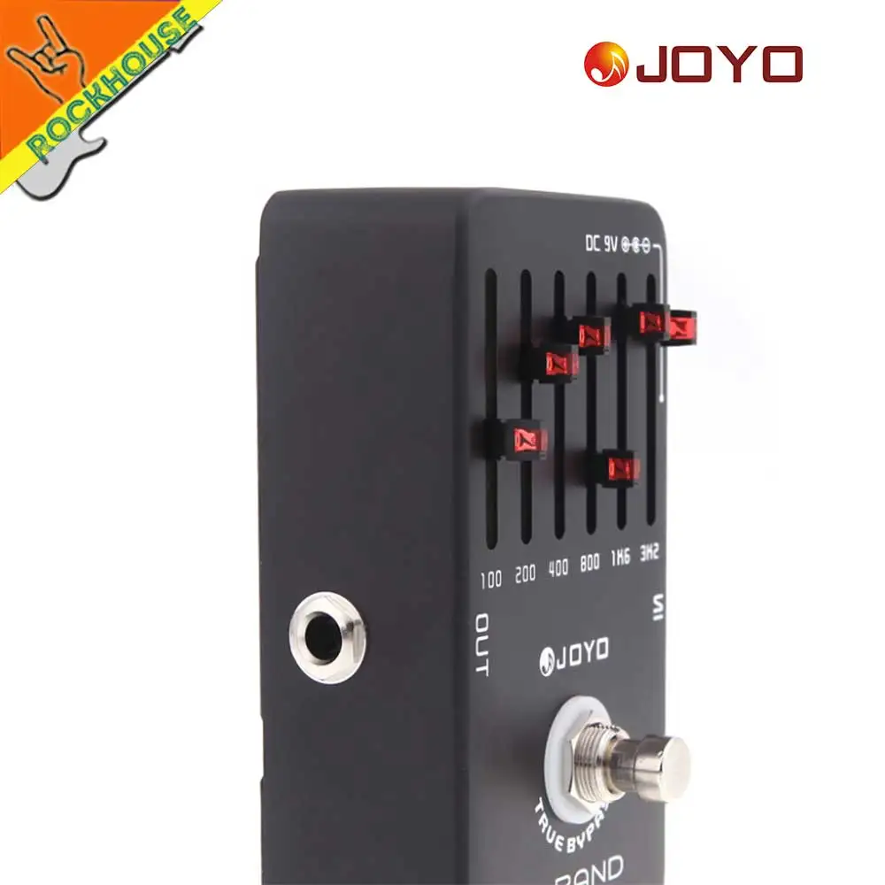 JOYO 6 полос эквалайзер для гитары эквалайзера Гитарные эффекты педаль Stompbox