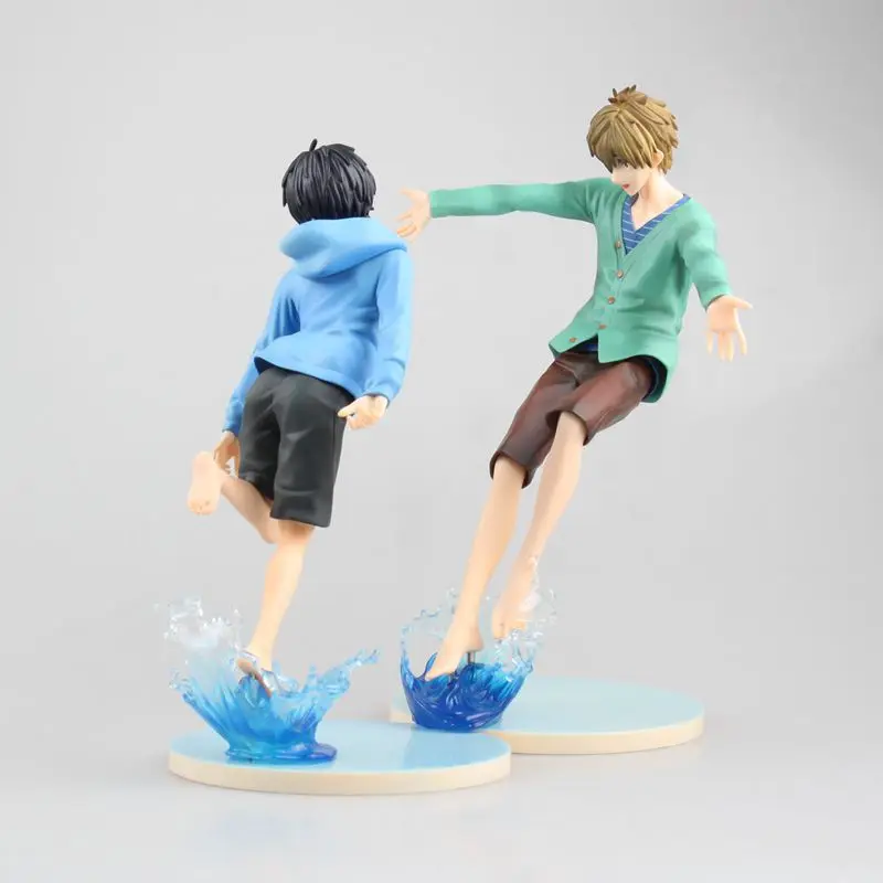 20 см аниме бесплатно! Лето Iwatobi swim Club Харука нанасе Тачибана Макото ПВХ фигурка Коллекционная модель игрушки