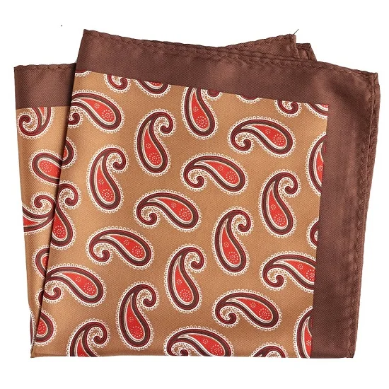 PH074 Pocket Square Портной Смит мужской Карманный квадратный модный роскошный большой размер 33x33 см костюм платок цветочный узор Пейсли Карманный платок - Цвет: PH074 Pocket Square