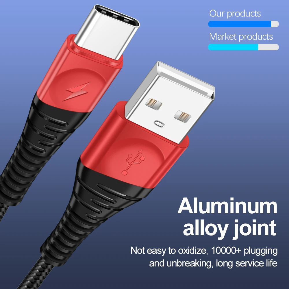 Олаф usb type-c кабель для samsung S9 S10 Oneplus 6t Мобильный телефон зарядный кабель type-C для Xiaomi mi9 mi8 Redmi note 7 USB C