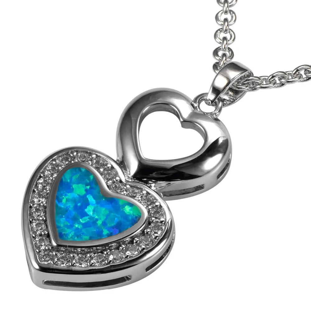 

Blue Fire Opal 925 Sterling Silver Pendant P224