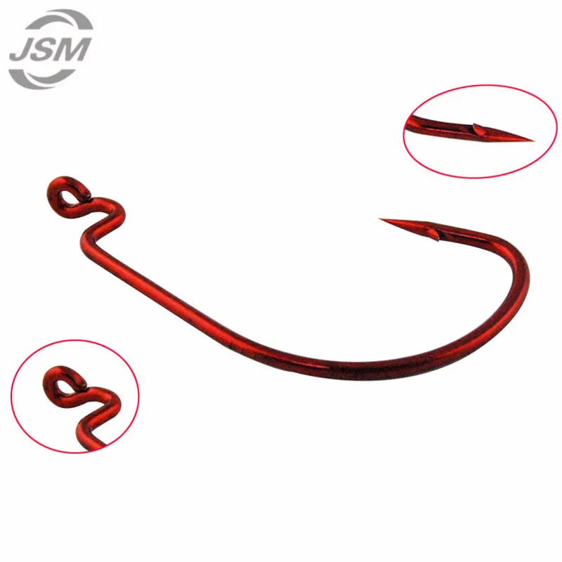 JSM 150 шт. 7316 рыболовные крючки из высокоуглеродистой стали офсетный джиг червь X