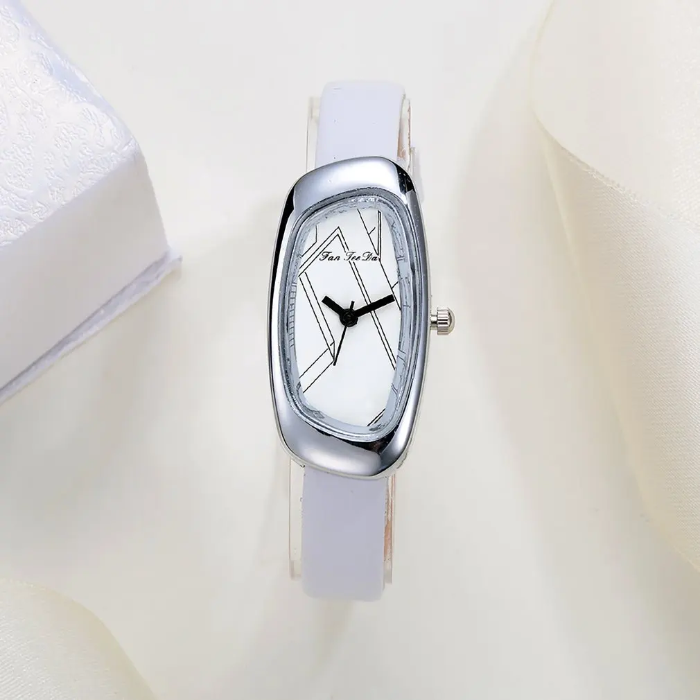 2018 элегантные женские тонкие мягкие кожаные Наручные часы с простым эскизом