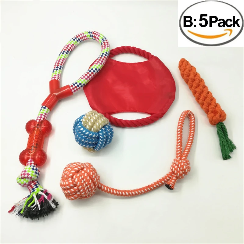 Жевательные игрушки для питомцев щенков собак подарочный набор веревка домашних
