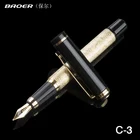 Высокое качество авторучка Baoer Роскошная скульптура металлические золотые ручки с зажимом канцелярские принадлежности для офиса и школы