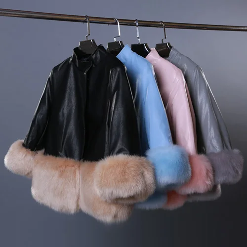 

Fur Vest Fur Coat 2020 Sale Limited Autumn And Winter Large Size Fox Haining Pu Leather Paragraph Female Collar Simple Slim Was