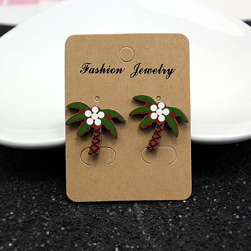 E098 модные ювелирные изделия милый мультфильм Роза арбуз серьги гвоздики в форме