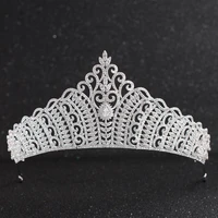 crystals cz cubic zirconia wedding bridal royal tiara diadem crown women prom hair jewelry accessories ch10133