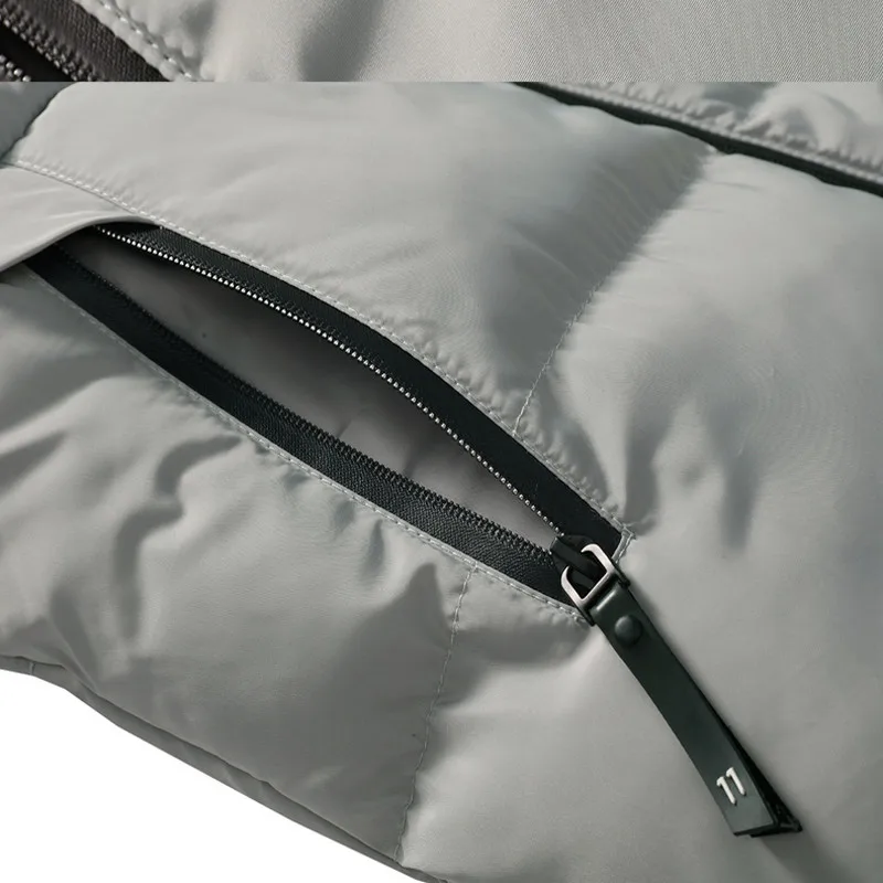 2018 новая зимняя куртка Для мужчин 100% хлопок мягкий парка толщиной молнии Тонкий