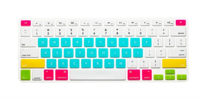 Силиконовая Защитная пленка для кожи клавиатуры для Apple Macbook Pro Air retina 13 15 17 дюймов ярких цветов радуги