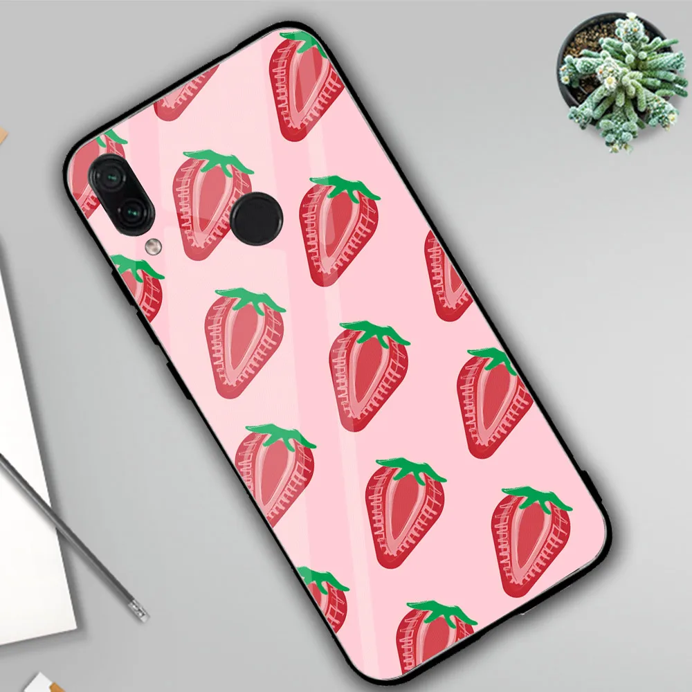 Чехол для телефона с изображением фламинго Redmi Note 7 чехол из твердого стекла MI8 MI9