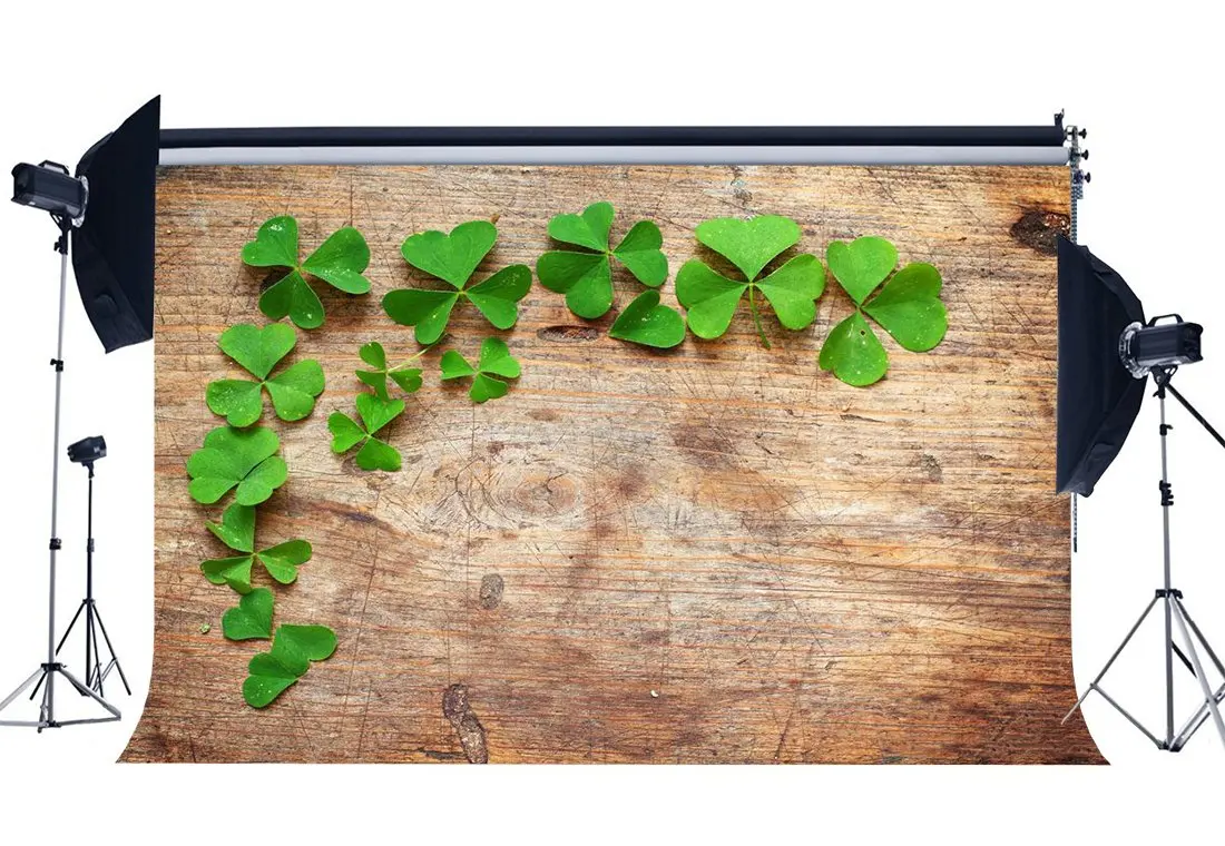 Счастливый День Святого Патрика фон счастливый ирландский Трилистник Зеленый