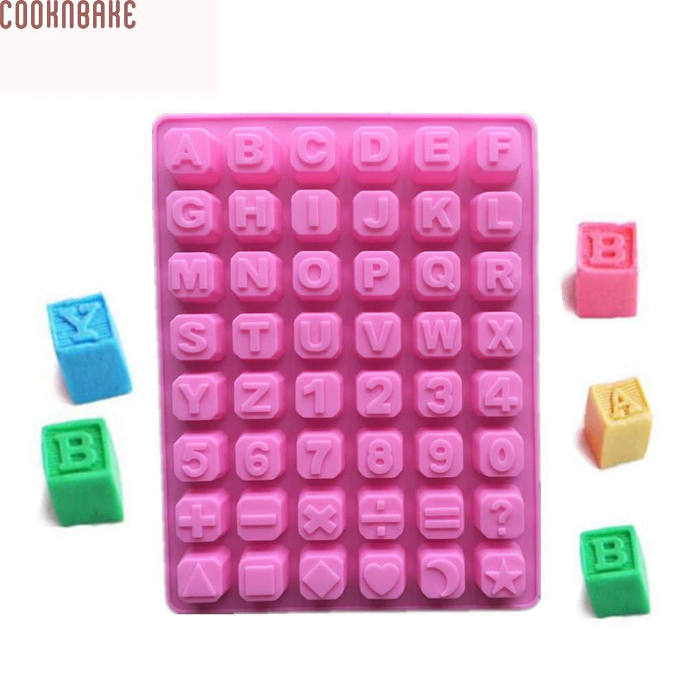 COOKNBAKE силиконовая форма для шоколада с цифрами и буквами конфета липкий ледяной