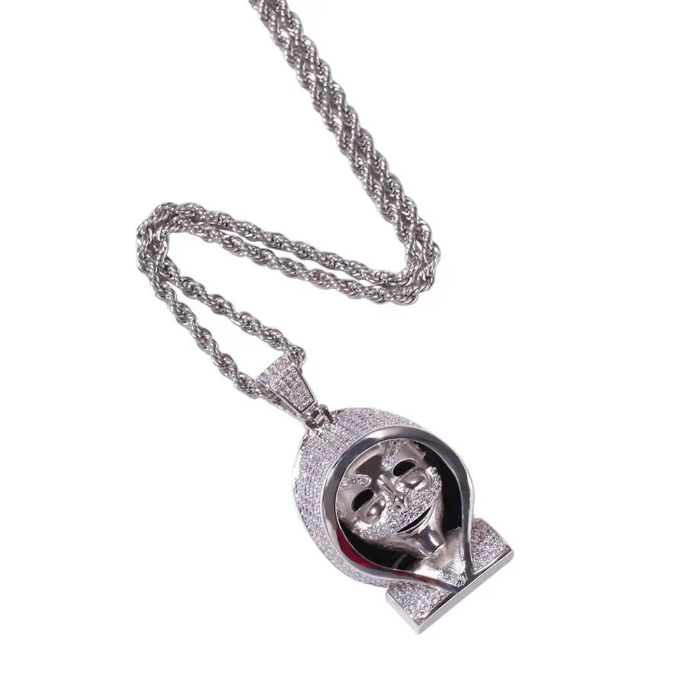 Микро-закрепка AAA кубический цирконий сверкающий мультяшный Мрачный Жнец