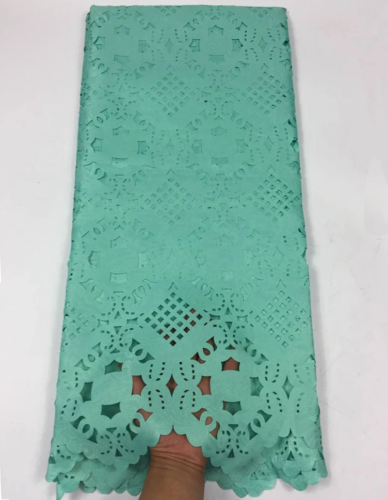 Бесплатная доставка (5 ярдов/шт) чистая белая африканская лазерная резка