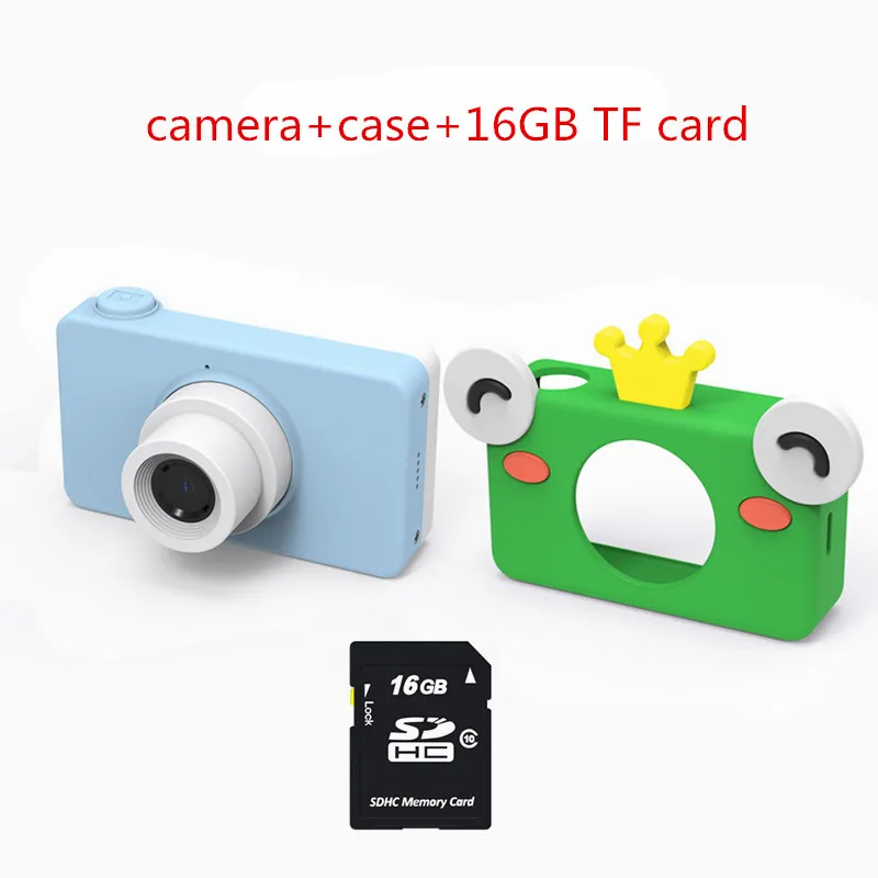 camera with sd card Детская игрушечная мини-камера, цифровая фотокамера, детские игрушки, обучающая фотография, подарки, игрушка для малышей, 8 Мп, hd камера для детей - Цвет: camera with sd card