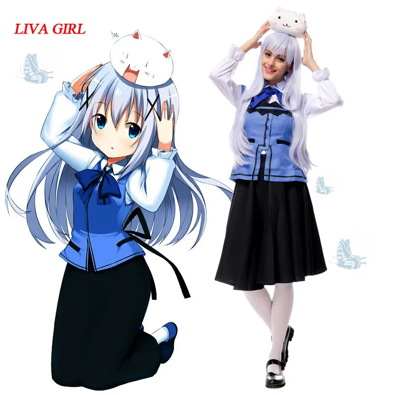 Костюм для косплея из японского аниме Is The Order A Rabbit House|cosplay costume|maid uniformmaid clothes |