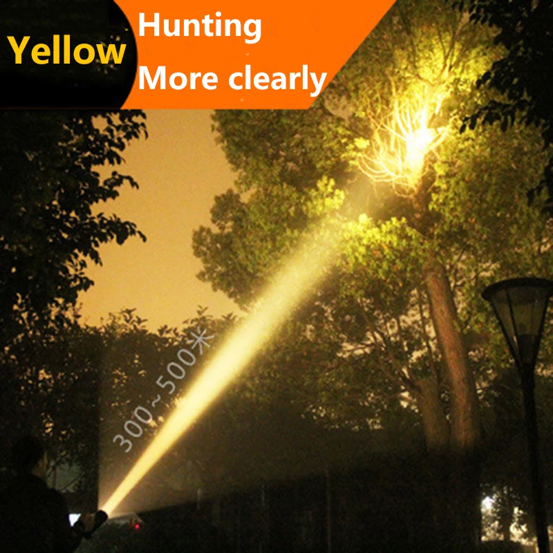 Светодио дный светодиодный фонарик XM L2 свет белый желтый 2 цвета варианты на