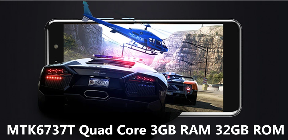 Original ZTE Blade A3 4G LTE Smartphone MTK6737T Quad Core 3GB RAM 32GB ROM Android 7.0 5.5 Inch 13.0MP 4000mAh Mobile Phone | Мобильные