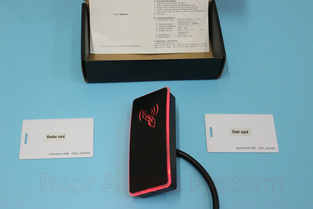 Уличное использование водонепроницаемый IP65 RFID контроллер доступа терминальная