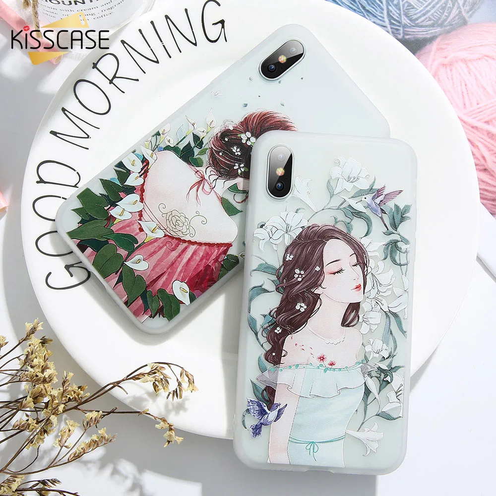 KISSCASE Flower Silicon Cover Case for Xiaomi 8 Redmi Note 5 lotus Flowers Phone Plus 4A 4X Coque Funda |