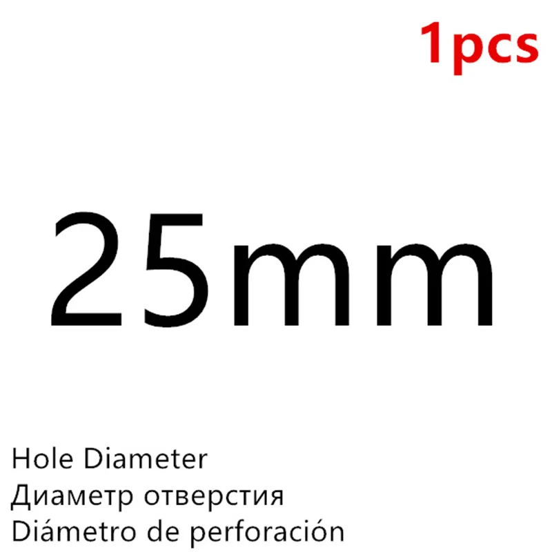 Black 25mm - 1Pcs Высокое Качество Дырокол для пробивки отверстий в коже Круглый стальной кожаный дырокол 1 мм-25 мм металлические прокладки пластиковые резиновые инструменты - Цвет: Black 25mm - 1Pcs