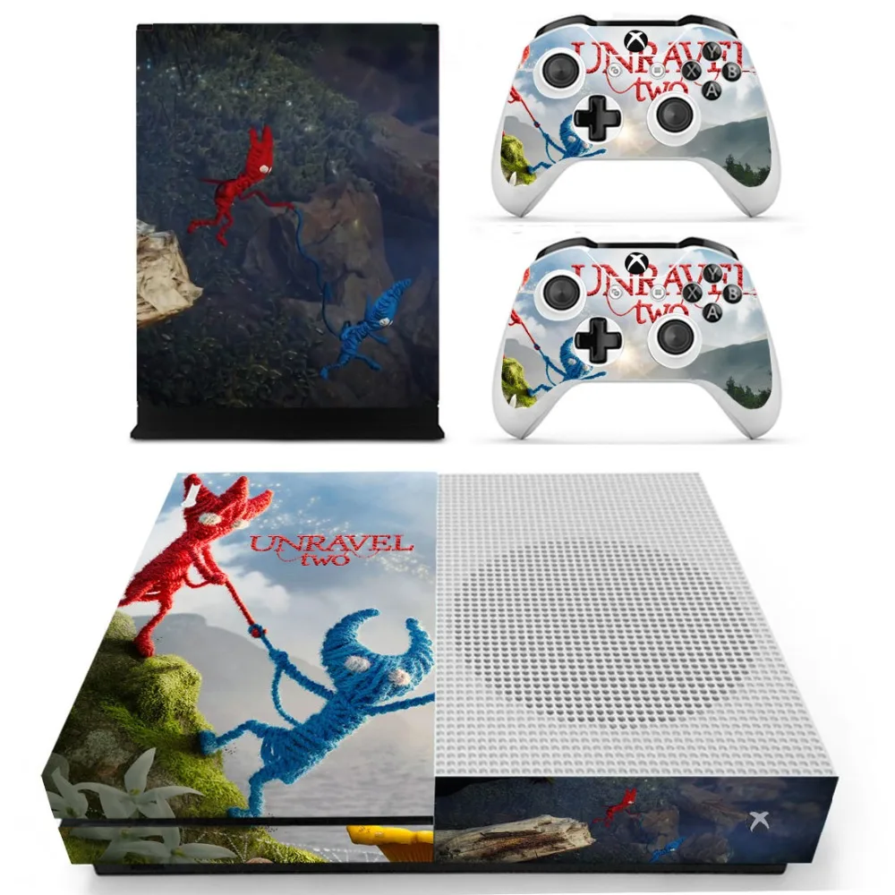 Разворот двух наклеек наклейка для Xbox One S консоль и контроллеры тонкая s