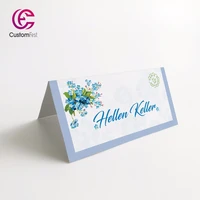 50pcslot personalized place card name card for party and wedding simple flower mk045