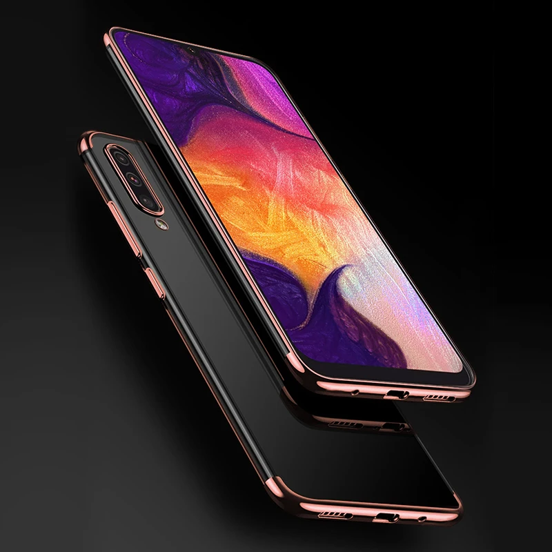 Чехол для samsung Galaxy A50 A20 A40 A70 M10 M20 M30 A10 A30, прозрачный противоударный чехол из мягкого ТПУ