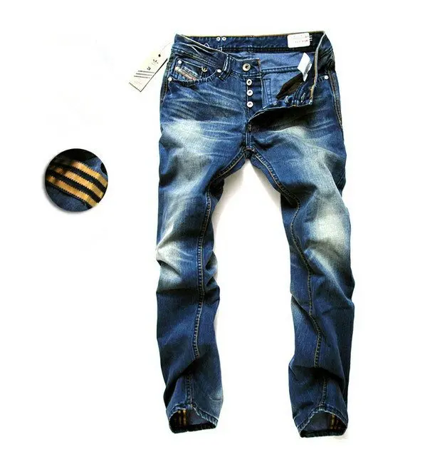 HOT! Free Shipping 100% Cotton slim western style Fashion hip hop pants/Blue jeans Trousers | Мужская одежда