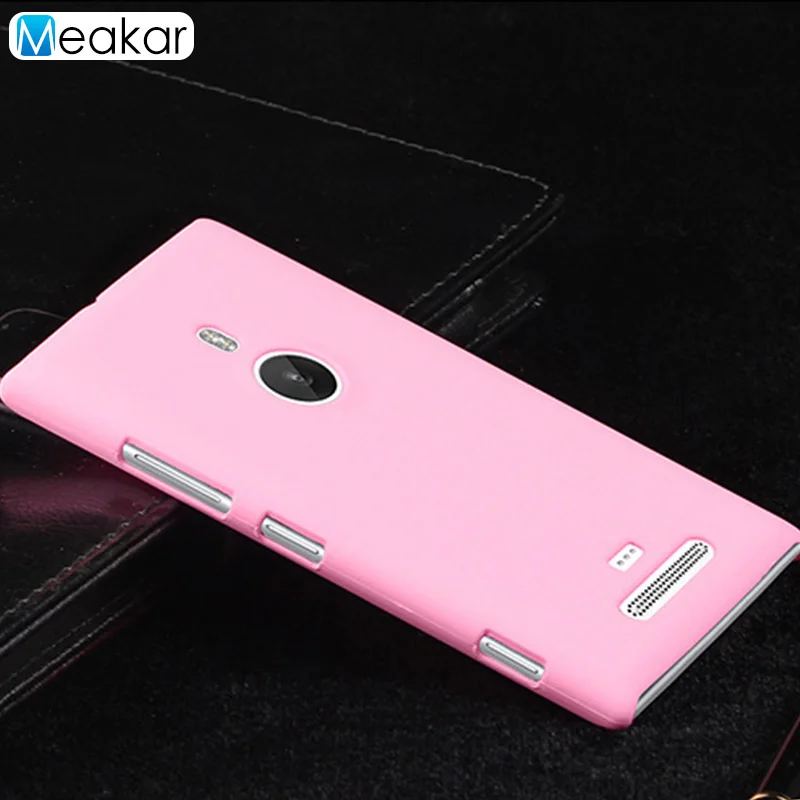 pink Матовый пластиковый чехол 925 для Nokia Lumia 925 чехол для Nokia Lumia чехол-лента на заднюю панель - Цвет: pink