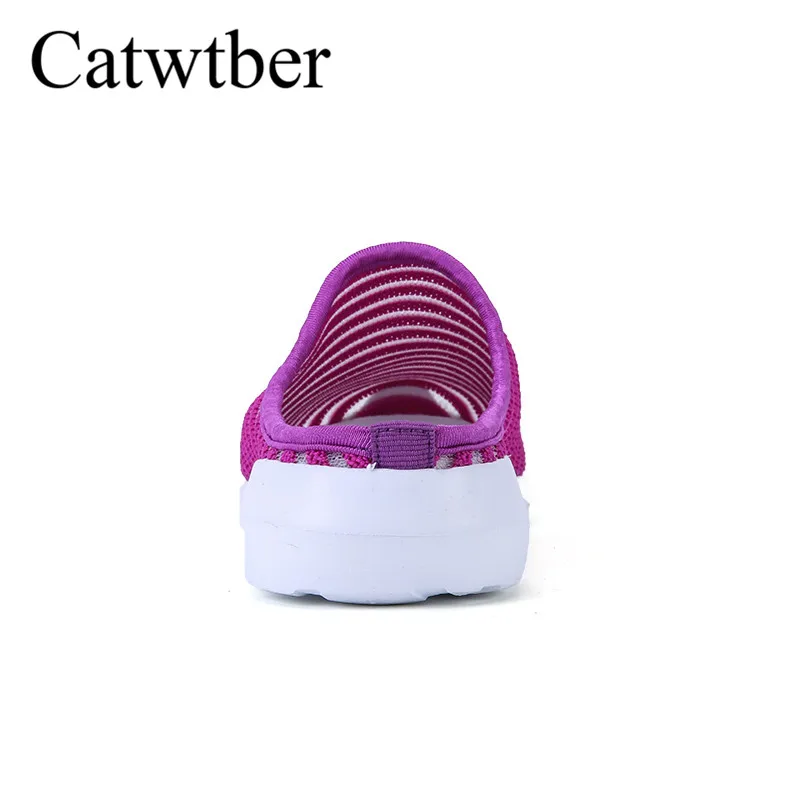 Catwtber 2018 новые летние дамские слипперы мягкие Обувь с дышащей сеткой мягкая