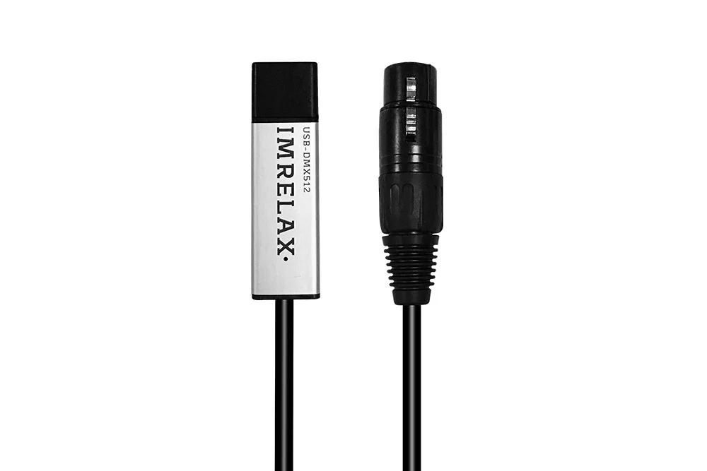 IMRELAX USB в DMX интерфейс кабель-адаптер 110 см длина сценический светильник ПК DMX512 контроллер диммер DMX USB преобразования сигнала