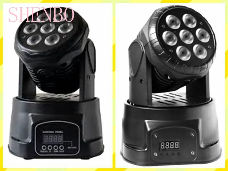 Led Moving Head Wash 7x12 Вт мини музыкальный звук свет для сцены Рождественская вечеринка 4