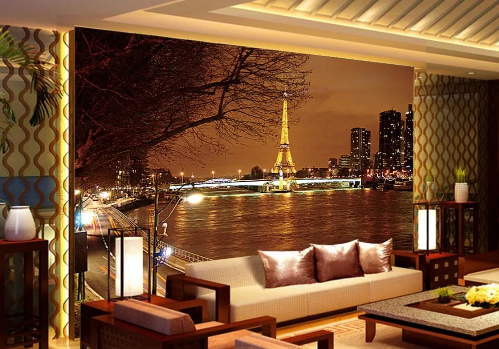 3d обои на заказ для гостиной европейская городская архитектура HD настенная