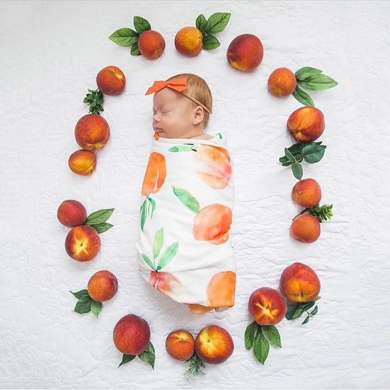 Милые хлопковые детские одеяла с принтом для новорожденных мальчиков и девочек