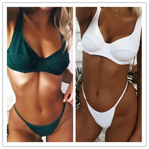 Купальник женский бикини 2018 купальник купальный костюм Maillot De Bain Femme с заклепками