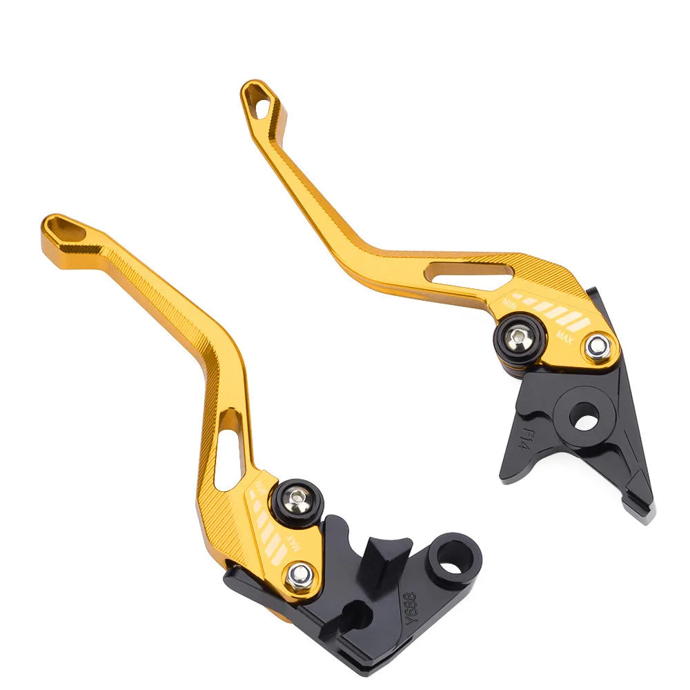 Gold Brake Levers Мотоцикл 5D ручки тормоза и сцепления, обработанные на станке с ЧПУ для Triumph 675 STREET TRIPLE 2008- DAYTONA 955i 600 650 TIGER 800/XC TIGER 1050/Sport - Цвет: Gold Brake Levers