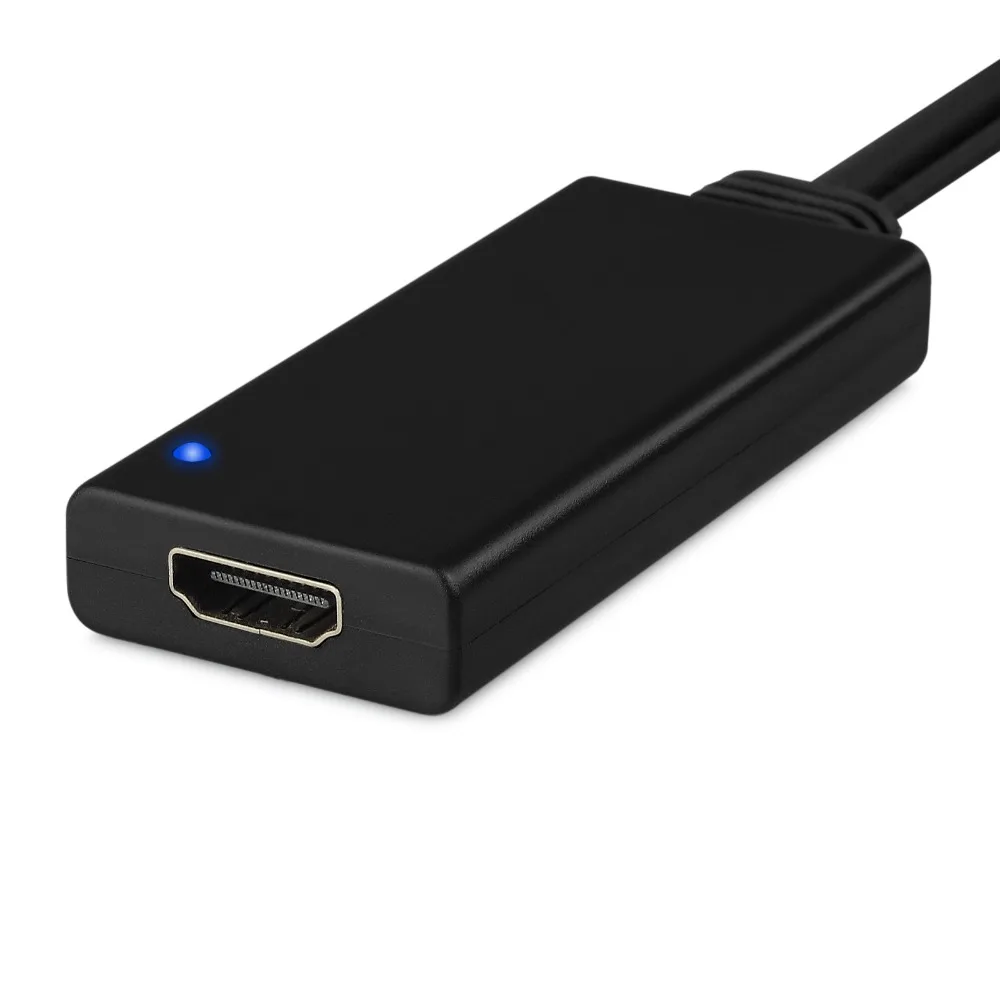PROSTER VGA Мужской к HDMI Женский конвертер Кабель-адаптер с аудио выходом 1080P VGA HDMI адаптер для ПК к HDTV конвертер VGA