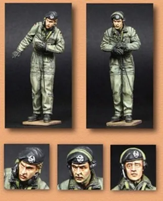 Немецкие танковые экипажи в масштабе 1/35 2 фигурки набор моделей из смолы