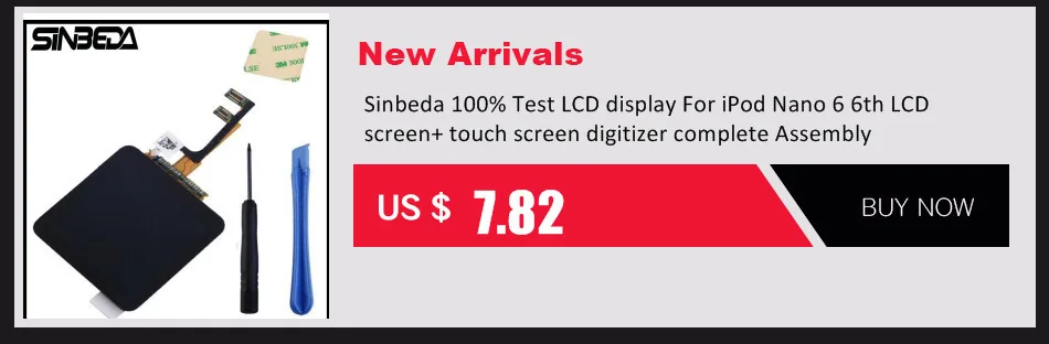 Сенсорный экран с дигитайзером сенсорной панели для iPod Nano 7 белый или черный Бесплатные инструменты