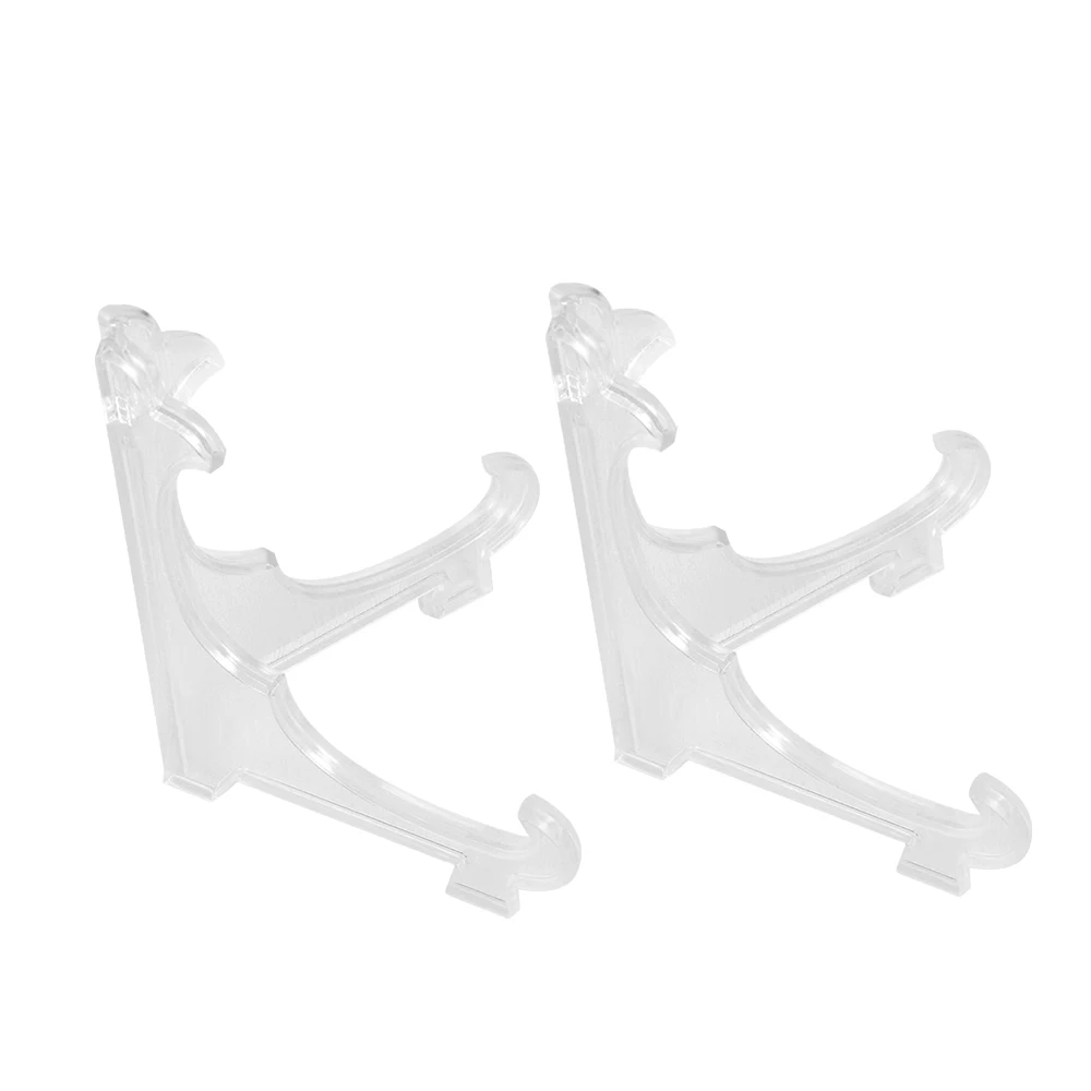 Прозрачный Дисплей мольберт стенд для тарелочной чаши рамка фотографий