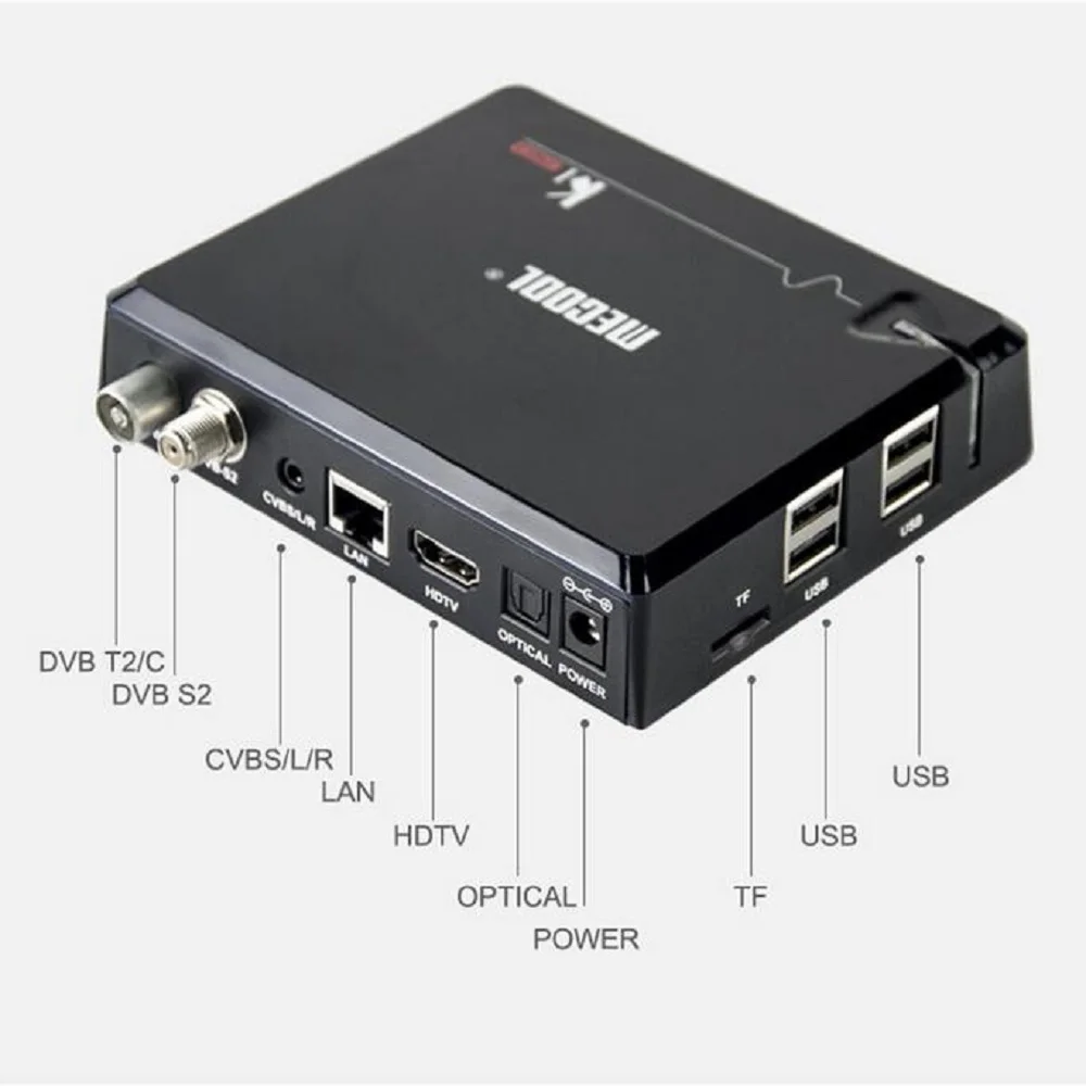 MECOOL KI Pro Android 7 1 DVB S2 + T2/C ТВ Box Amlogic S905D Quad core DDR4 2 ГБ 16 4 г/5 г Wi Fi H.265 HD UHD К Media Player|4k media