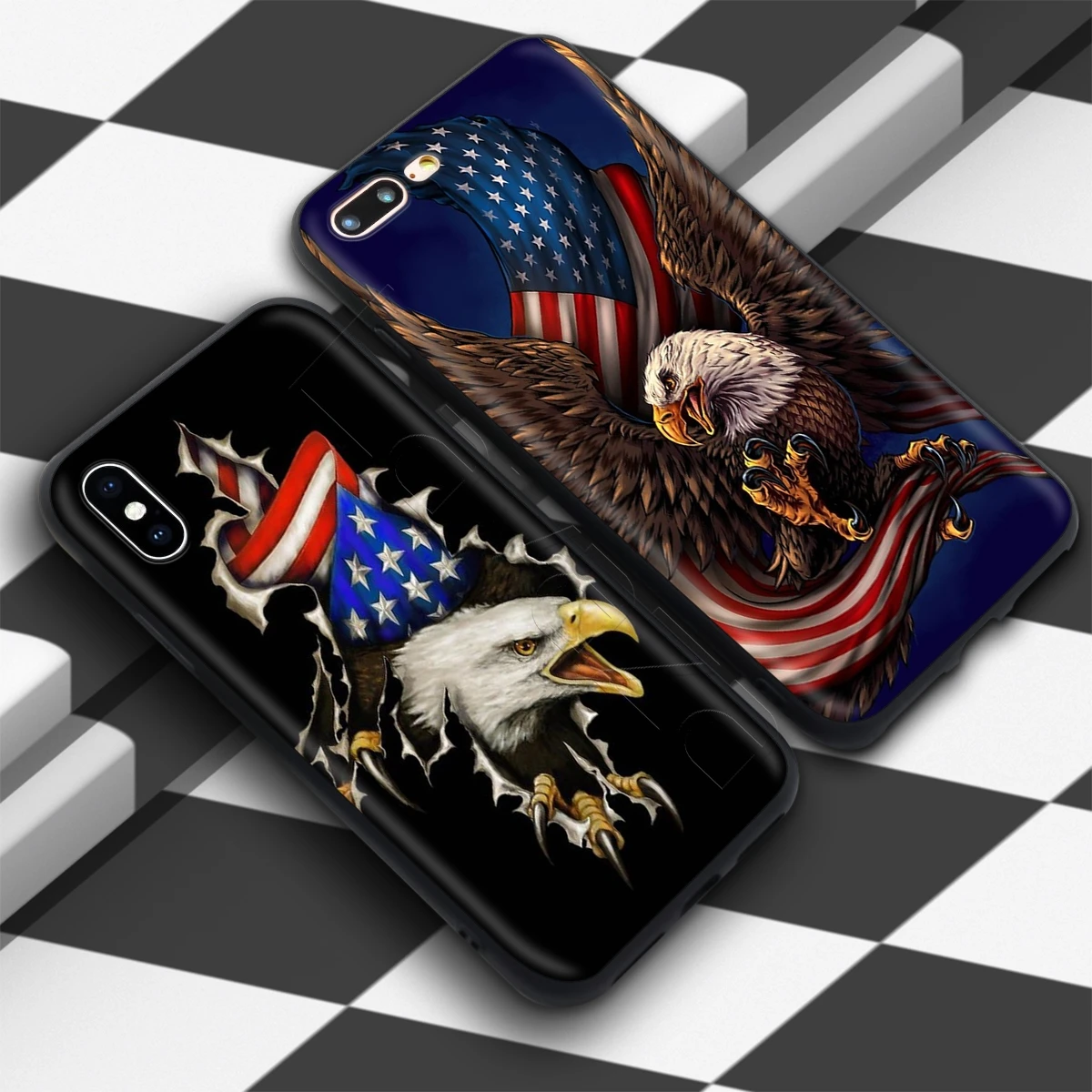 Чехол Lavaza с американским Орлом и флагом США для iPhone 12 mini 11 Pro XS Max XR X 8 7 6 6S Plus 5 5s