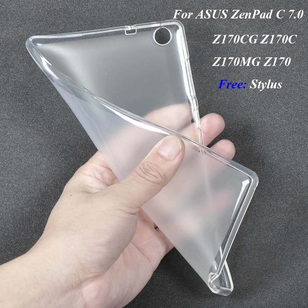 Для ASUS ZenPad C 7 0 Z170 чехол мягкий полупрозрачный ТПУ для Z170CG Z170C дюймов планшета +