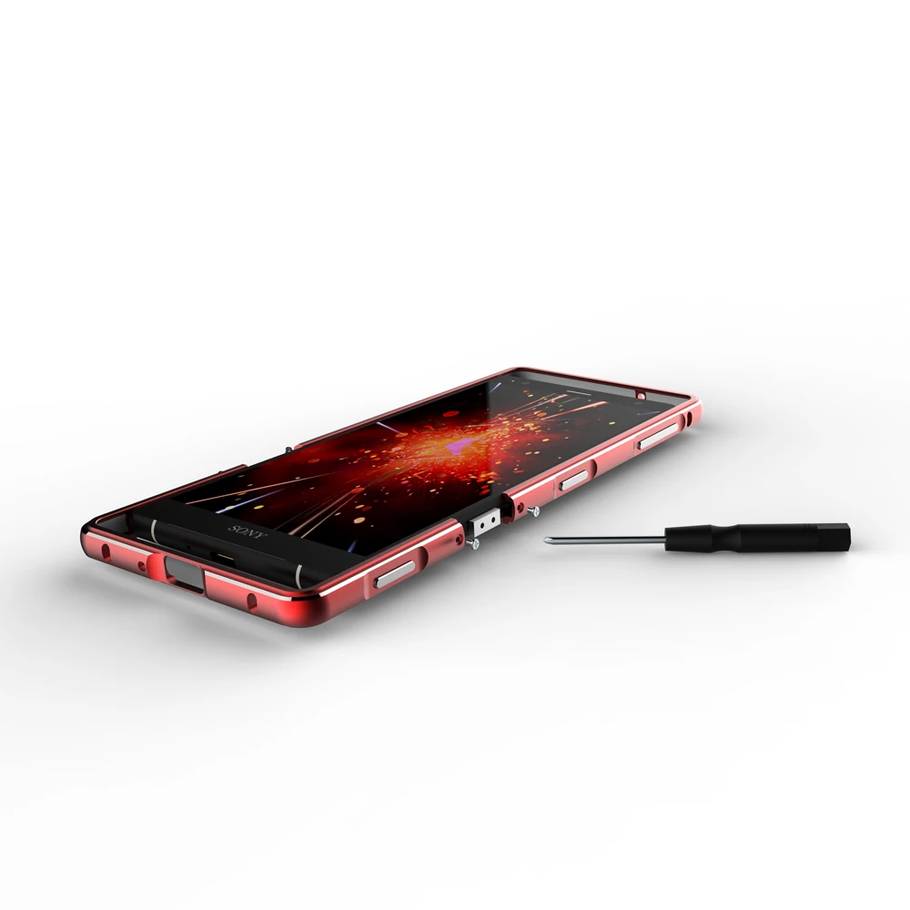 Для sony Xperia XZ3/XZ2 Compact XZ Премиум высокая яркость Алюминиевый металлический бампер чехол