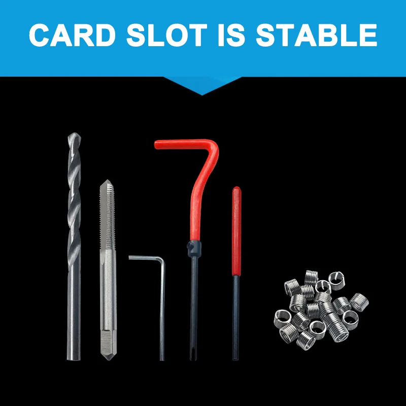 

Набор инструментов для ремонта резьбы, 15/25/88 шт.