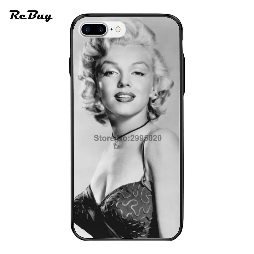 Мэрилин Монро Чехол для iPhone 7/7 Plus ПК и ТПУ ультратонкий покрытие Кнопка защиты