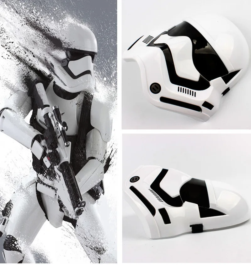 2pcs/lot Halloween Party Cosplay LED Stormtrooper Darth Vader Masks Star Wars Costume Masquerade