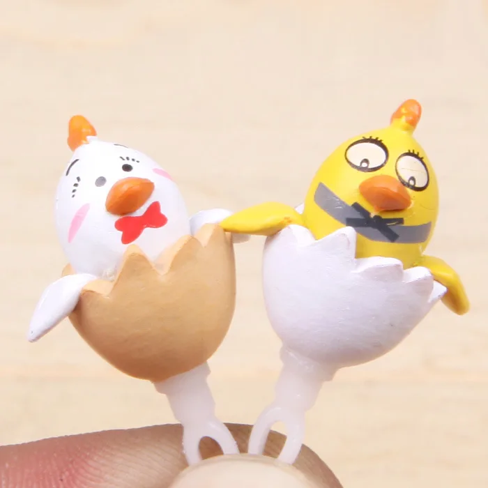 

1pcs Action Figure random Cute Happy Brd Lovers 3cm PVC 3.5mm Dustproof dust plug decoration Doll Model Anime cell phone
